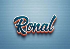 Cursive Name DP: Ronal