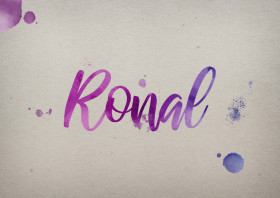 Ronal Watercolor Name DP