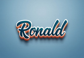 Cursive Name DP: Ronald