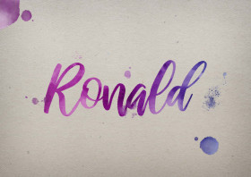 Ronald Watercolor Name DP