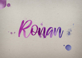 Ronan Watercolor Name DP