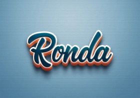 Cursive Name DP: Ronda