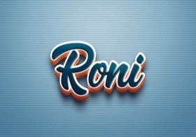 Cursive Name DP: Roni