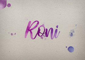 Roni Watercolor Name DP