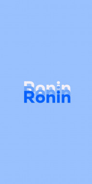 Name DP: Ronin