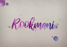 Rookmani Watercolor Name DP
