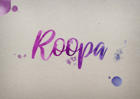 Roopa Watercolor Name DP