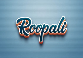 Cursive Name DP: Roopali