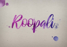 Roopali Watercolor Name DP