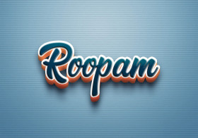 Cursive Name DP: Roopam