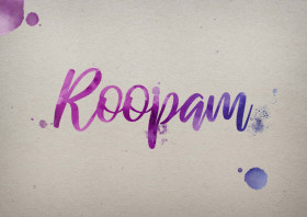 Roopam Watercolor Name DP