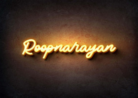 Glow Name Profile Picture for Roopnarayan