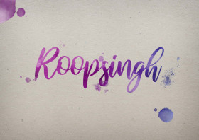 Roopsingh Watercolor Name DP