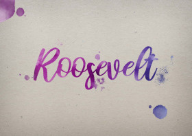 Roosevelt Watercolor Name DP