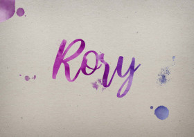 Rory Watercolor Name DP