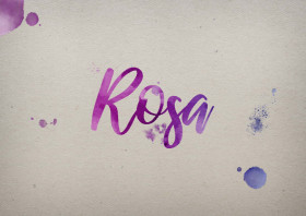 Rosa Watercolor Name DP