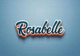 Cursive Name DP: Rosabelle