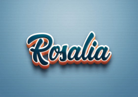 Cursive Name DP: Rosalia