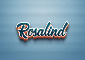 Cursive Name DP: Rosalind