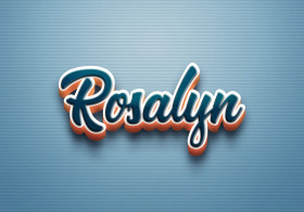 Cursive Name DP: Rosalyn