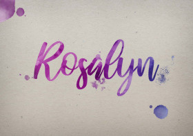 Rosalyn Watercolor Name DP
