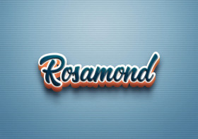 Cursive Name DP: Rosamond