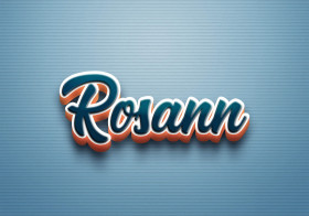 Cursive Name DP: Rosann