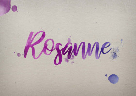 Rosanne Watercolor Name DP