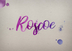 Roscoe Watercolor Name DP
