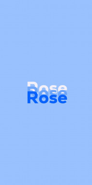 Name DP: Rose