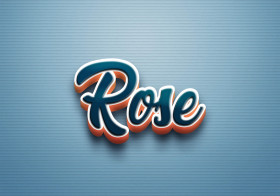 Cursive Name DP: Rose