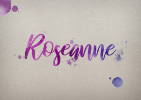 Roseanne Watercolor Name DP