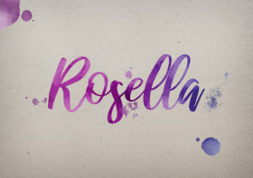 Rosella Watercolor Name DP