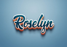 Cursive Name DP: Roselyn
