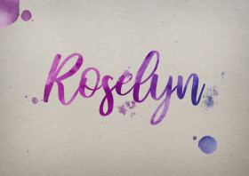 Roselyn Watercolor Name DP