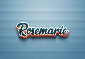 Cursive Name DP: Rosemarie