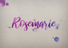 Rosemarie Watercolor Name DP
