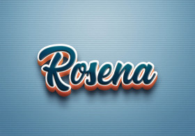 Cursive Name DP: Rosena