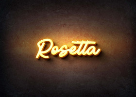 Glow Name Profile Picture for Rosetta