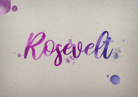 Rosevelt Watercolor Name DP