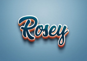 Cursive Name DP: Rosey