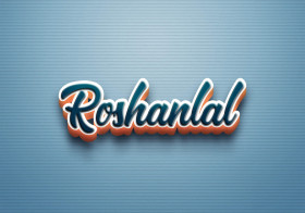 Cursive Name DP: Roshanlal