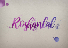 Roshanlal Watercolor Name DP