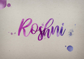 Roshni Watercolor Name DP