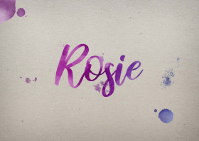 Rosie Watercolor Name DP