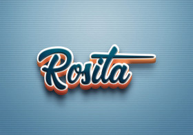 Cursive Name DP: Rosita