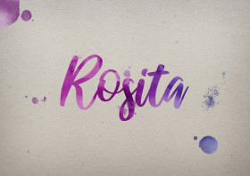 Rosita Watercolor Name DP