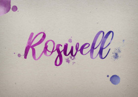 Roswell Watercolor Name DP