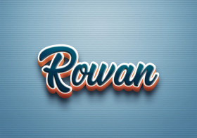 Cursive Name DP: Rowan