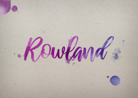 Rowland Watercolor Name DP